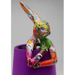 KARE Design Lampe à poser Animal Rabbit Graffiti/violet 50cm><noscript><img width=