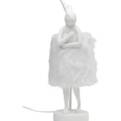 KARE Design Lampe à poser Animal Rabbit Fur blanc/argenté 50cm> Luminaires