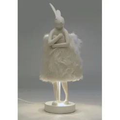 KARE Design Lampe à poser Animal Rabbit Fur blanc/argenté 50cm> Luminaires