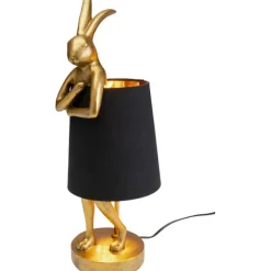 KARE Design Lampe à poser Animal Rabbit doré/noir 50cm> Luminaires