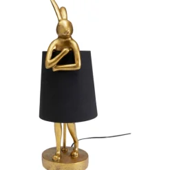 KARE Design Lampe à poser Animal Rabbit doré/noir 50cm><noscript><img width=