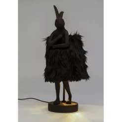 KARE Design Lampe à poser Animal Rabbit Fur noir/doré 50cm><noscript><img width=