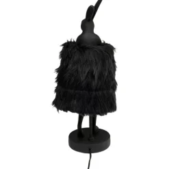 KARE Design Lampe à poser Animal Rabbit Fur noir/doré 50cm><noscript><img width=