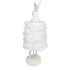KARE Design Lampe à poser Animal Rabbit Fur blanc/argenté 68cm><noscript><img width=