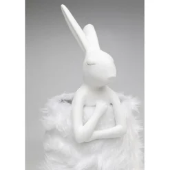 KARE Design Lampe à poser Animal Rabbit Fur blanc/argenté 68cm><noscript><img width=