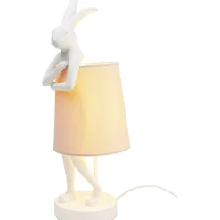 KARE Design Lampe à poser Animal Rabbit blanc/rose 50cm><noscript><img width=