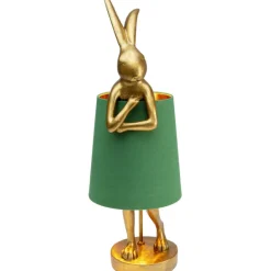 KARE Design Lampe à poser Animal Rabbit doré/vert 68cm> Luminaires