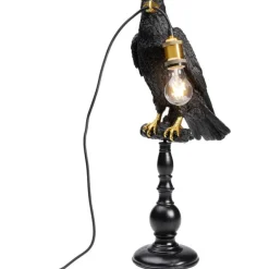 KARE Design Lampe à poser Animal Sitting Crow noir mat 61cm> Luminaires