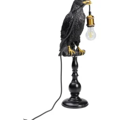 KARE Design Lampe à poser Animal Sitting Crow noir mat 61cm><noscript><img width=