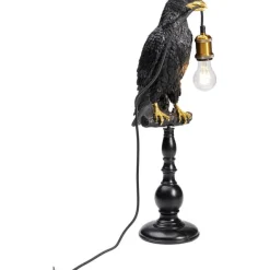 KARE Design Lampe à poser Animal Sitting Crow noir mat 61cm><noscript><img width=