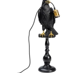 KARE Design Lampe à poser Animal Sitting Crow noir mat 61cm><noscript><img width=