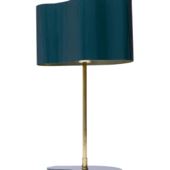 KARE Design Lampe à poser Cloudy ovale Petrol 49cm> Luminaires