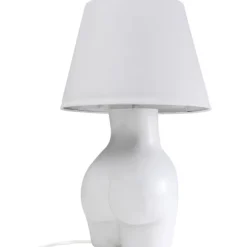 KARE Design Lampe à poser Donna blanc 48cm><noscript><img width=