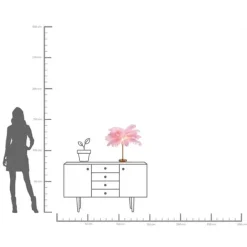 KARE Design Lampe à poser Feather Palm fuchsia 60cm><noscript><img width=