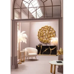 KARE Design Lampe à poser Feather Palm blanc 60cm><noscript><img width=