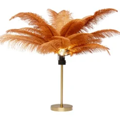 KARE Design Lampe à poser Feather Palm Rusty Red 60cm> Luminaires