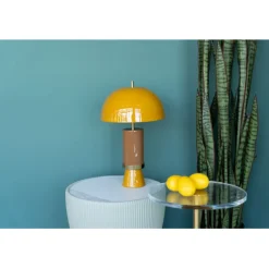 KARE Design Lampe à poser Josy jaune 51cm> Luminaires
