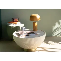 KARE Design Lampe à poser Loungy Curry 38cm> Luminaires
