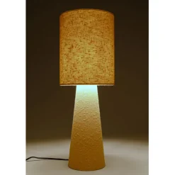 KARE Design Lampe à poser Marleen beige bouclé 60cm><noscript><img width=