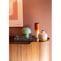 KARE Design Lampe à poser Mushroom Shiny sauge 20cm><noscript><img width=