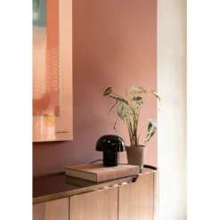 KARE Design Lampe à poser Mushroom Shiny noir 20cm> Luminaires