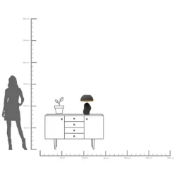 KARE Design Lampe à poser Nube noir 48 cm><noscript><img width=