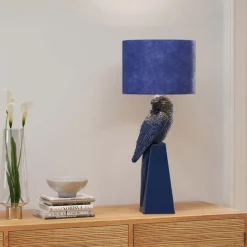 KARE Design Lampe à poser Parrot bleu 84cm> Luminaires