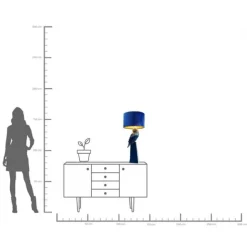 KARE Design Lampe à poser Parrot bleu 84cm><noscript><img width=