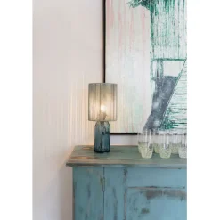 KARE Design Lampe à poser Veccio bleu 42cm><noscript><img width=