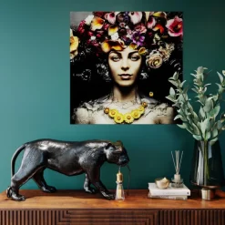 KARE Design Lampe de sol Animal Bagheera 40cm><noscript><img width=