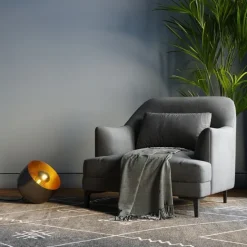 KARE Design Lampe de sol Apollon Smooth Graphite Ø28cm> Luminaires