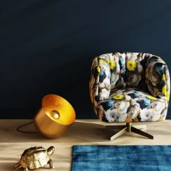 KARE Design Lampe de sol Apollon Smooth doré Ø35cm> Luminaires