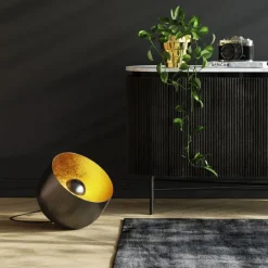 KARE Design Lampe de sol Apollon Smooth Graphite Ø35cm> Luminaires