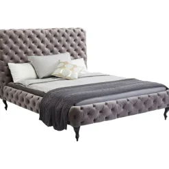 KARE Design Lit Desire haut gris argenté 180x200cm><noscript><img width=