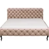 KARE Design Lit Desire velours écru 180x200cm> Meubles