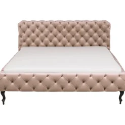 KARE Design Lit Desire velours écru 160x200cm> Meubles