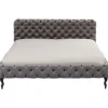 KARE Design Lit Desire velours gris 180x200 cm> Meubles