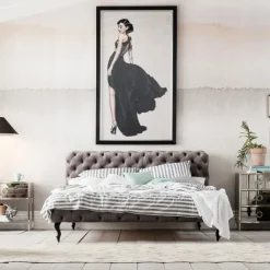 KARE Design Lit Desire velours gris 180x200 cm><noscript><img width=