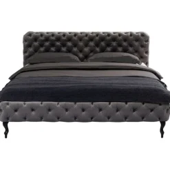 KARE Design Lit Desire velours gris 180x200 cm><noscript><img width=