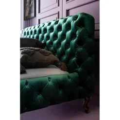 KARE Design Lit Desire velours vert 160x200cm><noscript><img width=