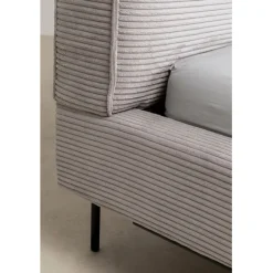 KARE Design Lit East Side velours cotelé gris 180x200cm><noscript><img width=
