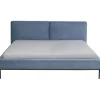 KARE Design Lit East Side velours cotelé bleu 180x200cm> Meubles