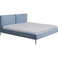 KARE Design Lit East Side velours côtelé bleu 160x200><noscript><img width=