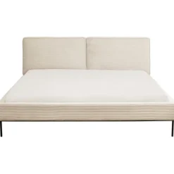 KARE Design Lit East Side velours côtelé crème 180x200> Meubles