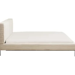 KARE Design Lit East Side velours côtelé crème 160x200><noscript><img width=