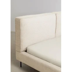 KARE Design Lit East Side velours côtelé crème 160x200><noscript><img width=