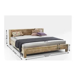 KARE Design Lit en bois Puro 160x200cm><noscript><img width=