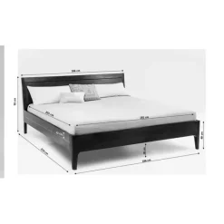 KARE Design Lit en boix Brooklyn noyer 180x200cm><noscript><img width=