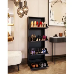 KARE Design Meuble à chaussures Caruso 4 noir (MO)><noscript><img width=