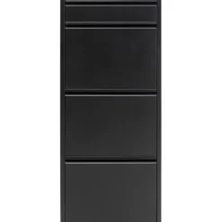 KARE Design Meuble à chaussures Caruso 3+1 noir (MO)> Meubles
